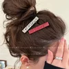 2pcs/set Acetate Hair Clips Font Geometric Hairpins Bang Side Pin Sweet Cute Simple Women Hair Accessories