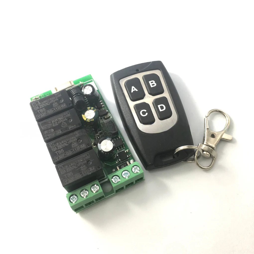 

Universal Electric Receiver 4 Button Remote Control Switch Accessories