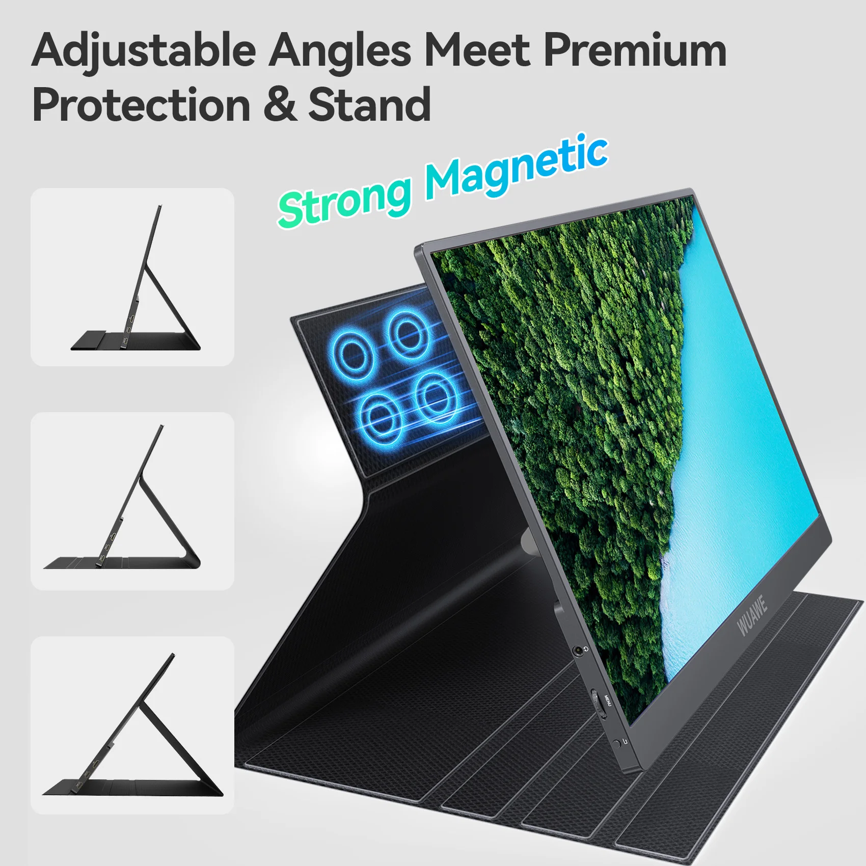 WUAWE ƮϿ ̹ ޴ , 1200P PC ÷, IPS LCD, FHD ̹   ° ǻ ȭ, 16 ġ, 60HZ, ǰ