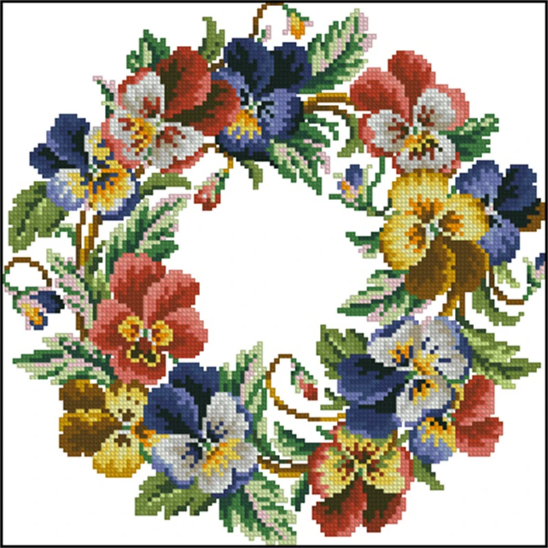 Cross Stitch Kit Cross Stitch Tools 3520 Cross Stitch Kit Cross-stitch Christmas Products Promotion Homfun Stich DIY Craft Embroidery Fabric Thread Set Hobby Adult