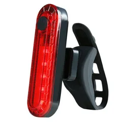 Powerful Rechargeable LED Bike Light Set - 1600LM Front & 200LM Rear, Waterproof with 7 Modes (Tail light Package C)
