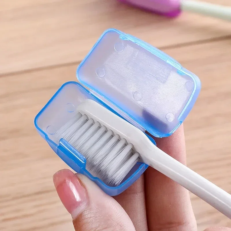 Toothbrush Cover Dustproof Tooth Brush Head Protector Case Caps Travel Camping Toothbrush Organizer Bathroom Accessories 50/5Pcs toothbrush covers,toothbrush case