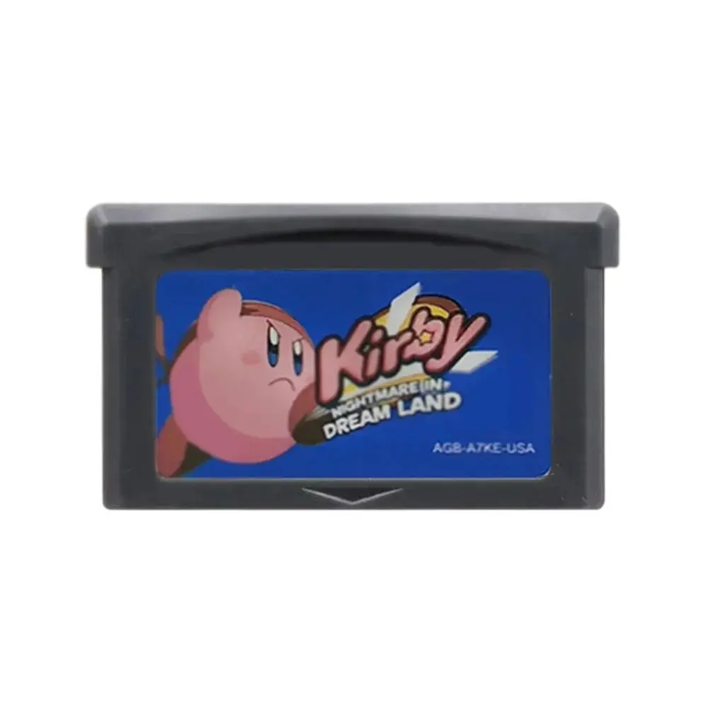 Kirby Game Cartridge - Amazing Mirror & Nightmare in Dream Land Adventure