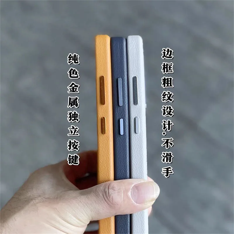 Luxury Leather Shockproof Phone Case - Elegant Back Cover