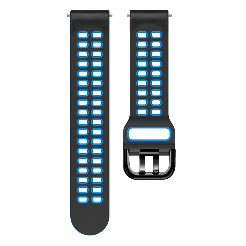 Two-Tone Sport Silicone Watchband Strap - Universal Fit