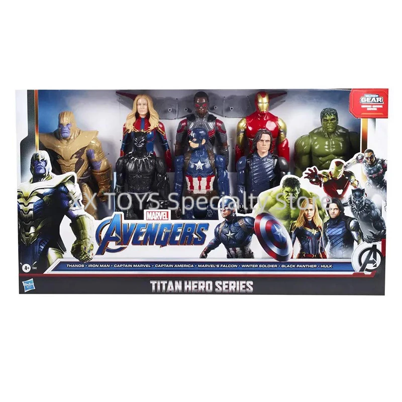 アニメとマーベルのフィギュア詰め合わせ マーベルアベンジャーズのアクションフィギュア,タイタンヒーロー
