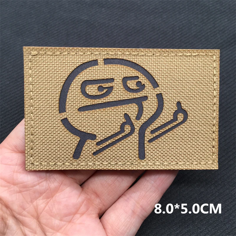 Description Picture 6 of item3D Funny Patches IR Reflective Tactical Patches on Backpack Vest Clothing A/B/O POS Morale Badges Laser Cutting DIY Asessories