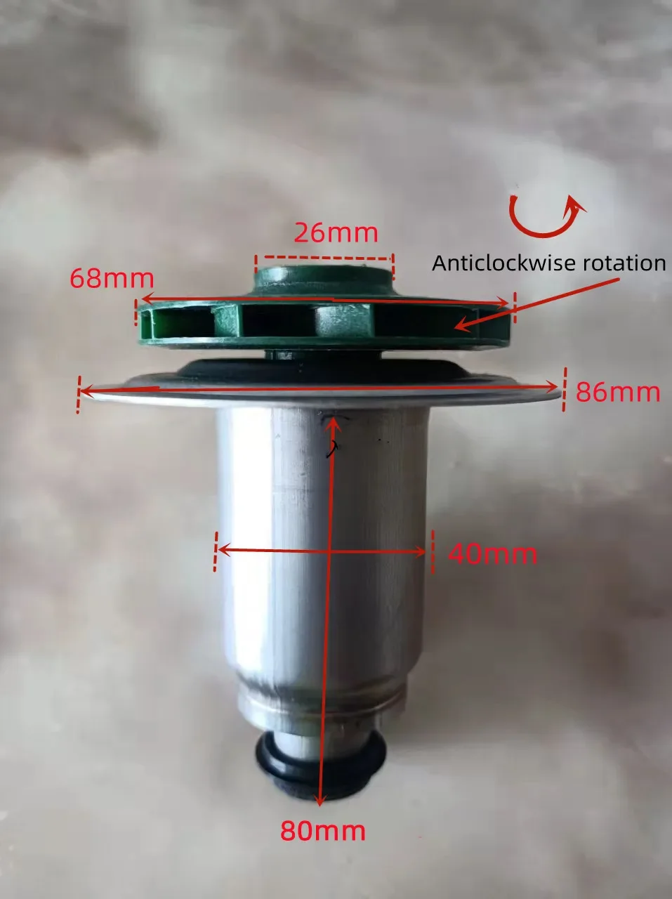 Gas Boiler Spare Part Water Circulation Pump Motor Rotor Water Leaves for Protherm INTVACL15/6.7-2, Buderus TSL12/6.7-3C