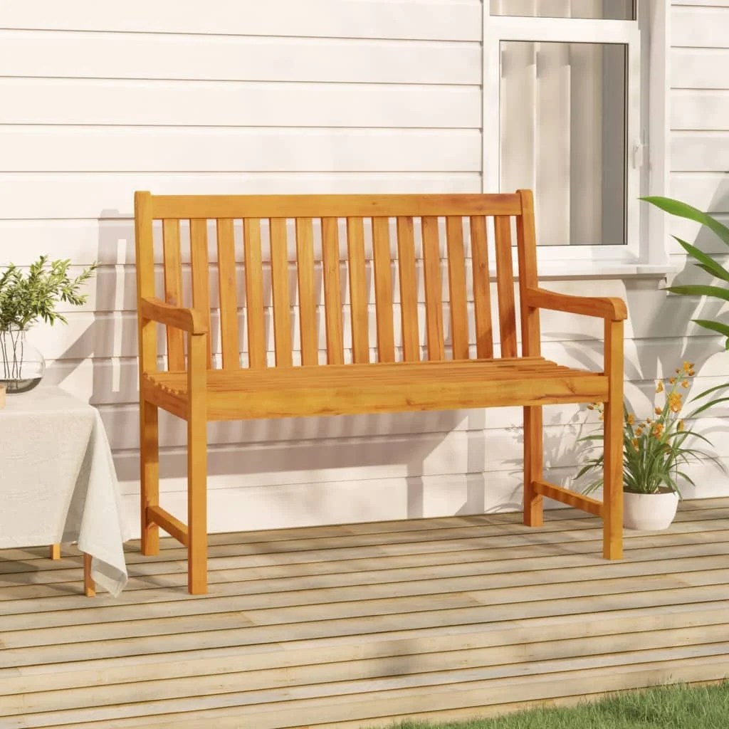 Patio Bench Solid Acacia Wood 43.3 x 21.9 x 35.4 Outdoor Chair Porch Furniture da sandalye tuinmeubelen exterieur fotel ogrodowy mobilier tavolo giardino patio garden furniture salon de jardin outdoor chair