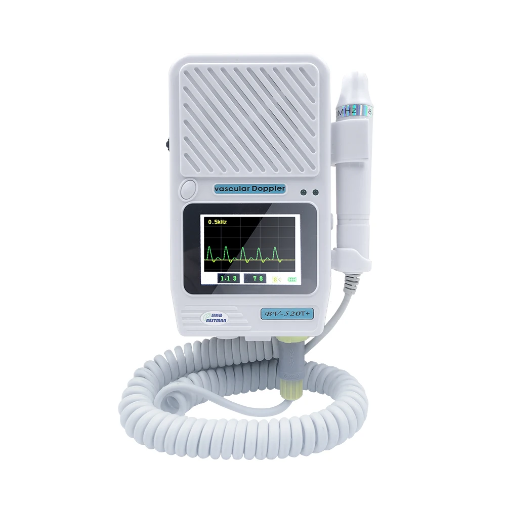 

BESTMAN Vasuclar Doppler Velocity Detector With 8Mhz Prob with 2.4 inches TFT for Clinic Hospital BV-520T+
