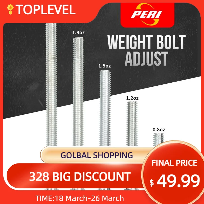 PERI-무게 볼트 조정 가능한 당구 액세서리, 무게 2.3oz/1.9oz/1.2oz/0.8oz 5 개