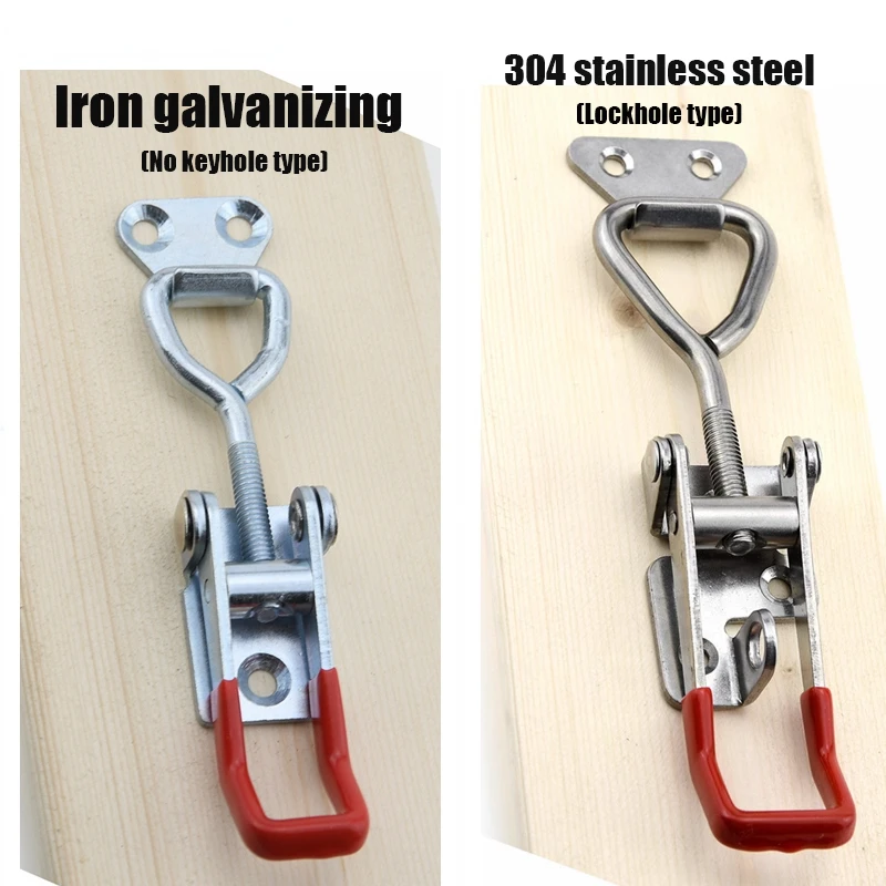 Adjustable Toolbox Case Metal Toggle Latch Catch Clasp Quick Release Clamp Anti-Slip Push Pull Toggle Clamp Tools furniture hardware toggle latches