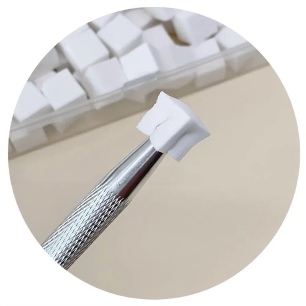 200개 색칠 스탬핑 그라데이션 네일 스펀지 세트 부드러운 고반발 DIY 매니큐어 메이크업 스펀지 사각형 미니 네일 아트 두부 조각
