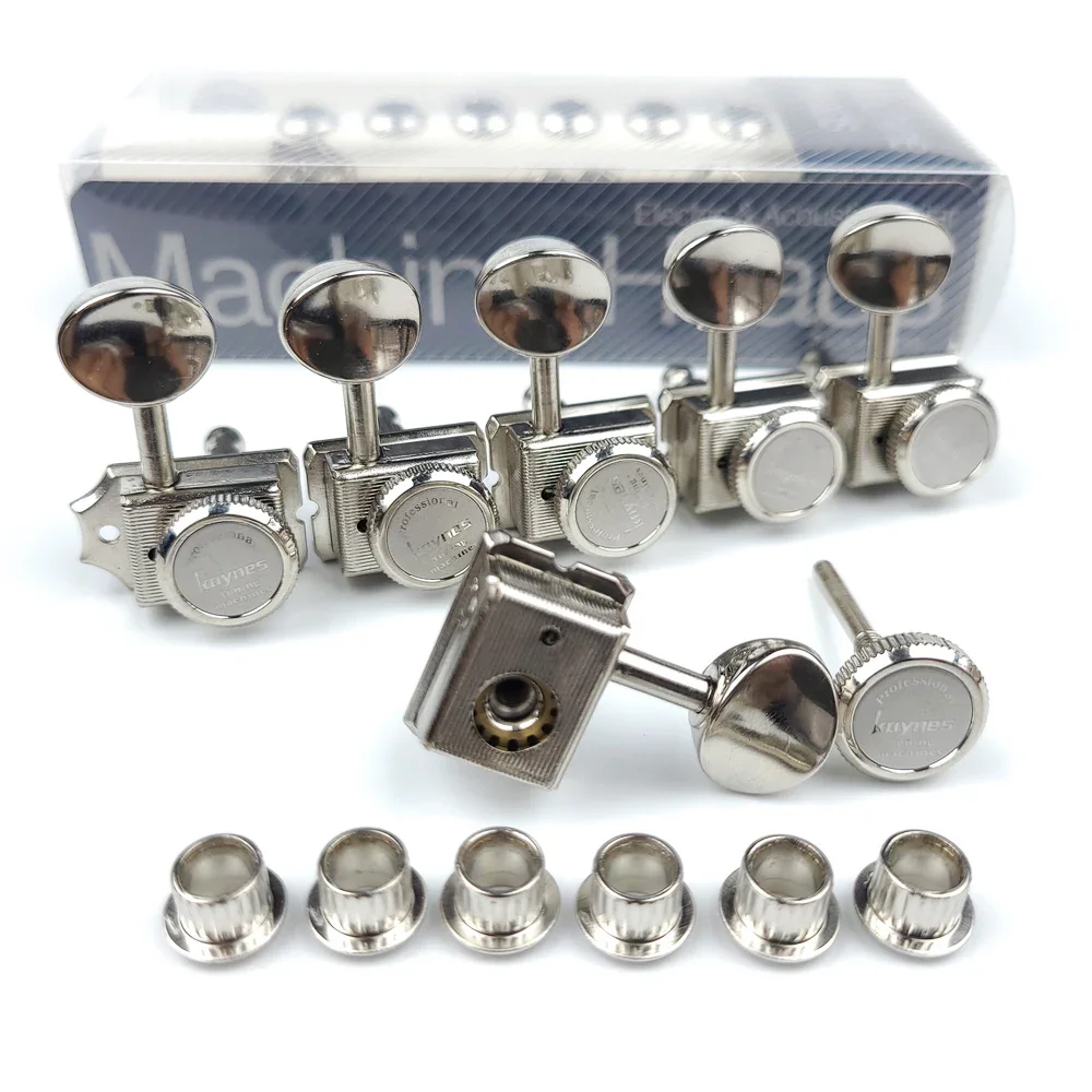 Description Picture 4 of itemKAYNES Vintage Nickel Silver Lock String Tuners Electric Guitar Machine Heads Tuners For ST TL Guitar Locking Tuning Pegs