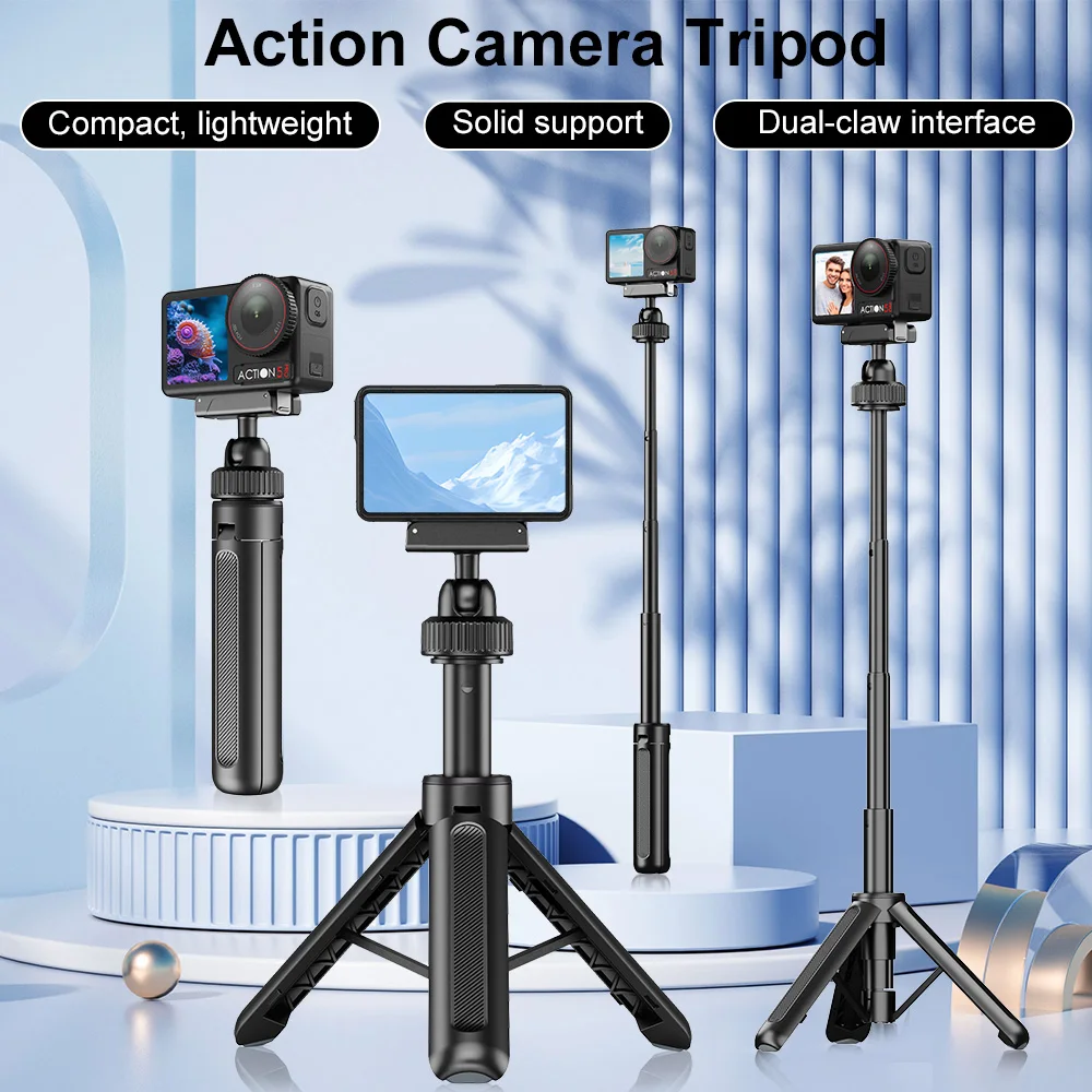 Perche télescopique pour DJI Action 3/4/5/6 - Longue portée