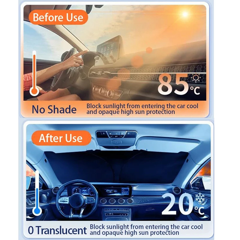 Car windshield sunshade UV protection sun visor for Toyota Yaris Rav4 Highlander Auris Avensis Aygo Scion TC IM 2015