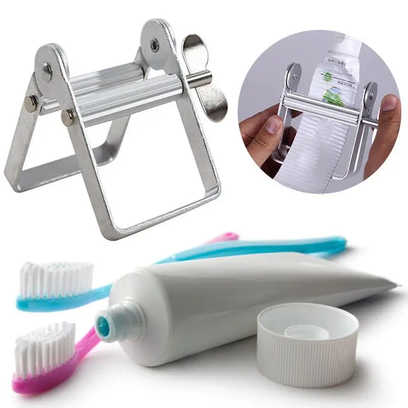 Rolling Toothpaste Squeezer Aluminum Alloy Multifunctional Anti-Rust Toothpaste Squeezers Oil Paint Extruder Tube Roller No