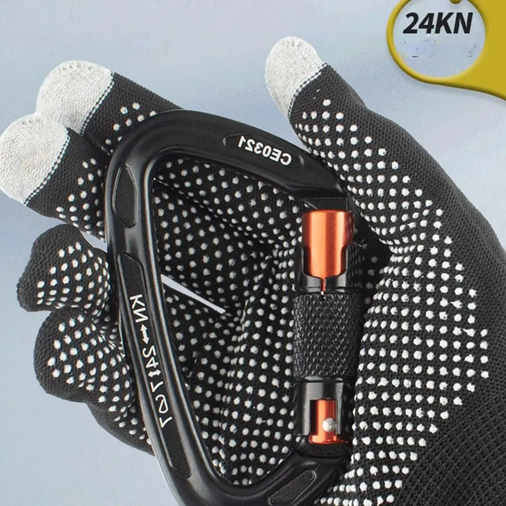 New 25KN Safety Carabiner Professional Aluminum D Shape Keychain Outdoor Ascend Tool Outdoor Tool