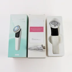 EMS Facial Massager Beauty Device for Skin Firming and Face Lifting (WHITE)