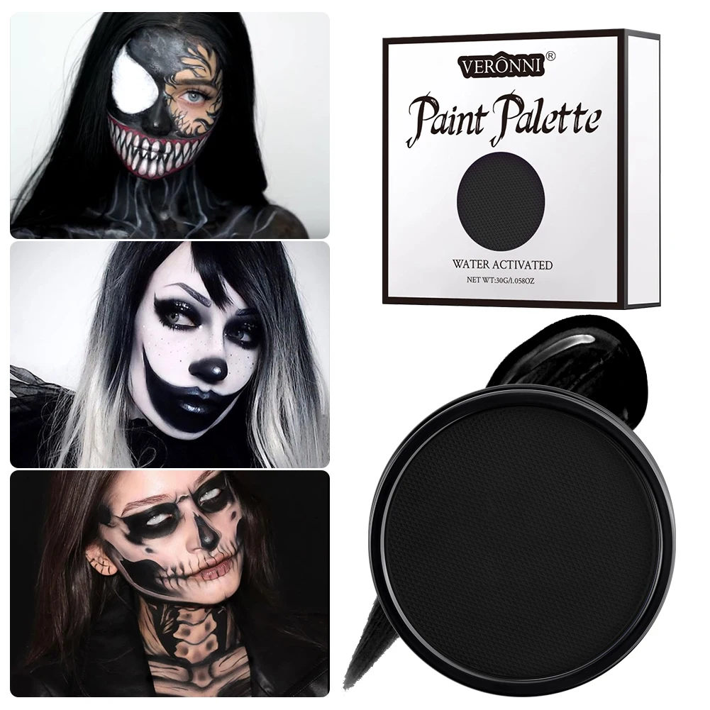 צבע גוף מבוסס מים, לא רעיל, צבעי רטט, ניתן לשטוף בקלות לפנים ולעור, בטוח לילדים ומבוגרים, איפור למסיבות ולהלווין