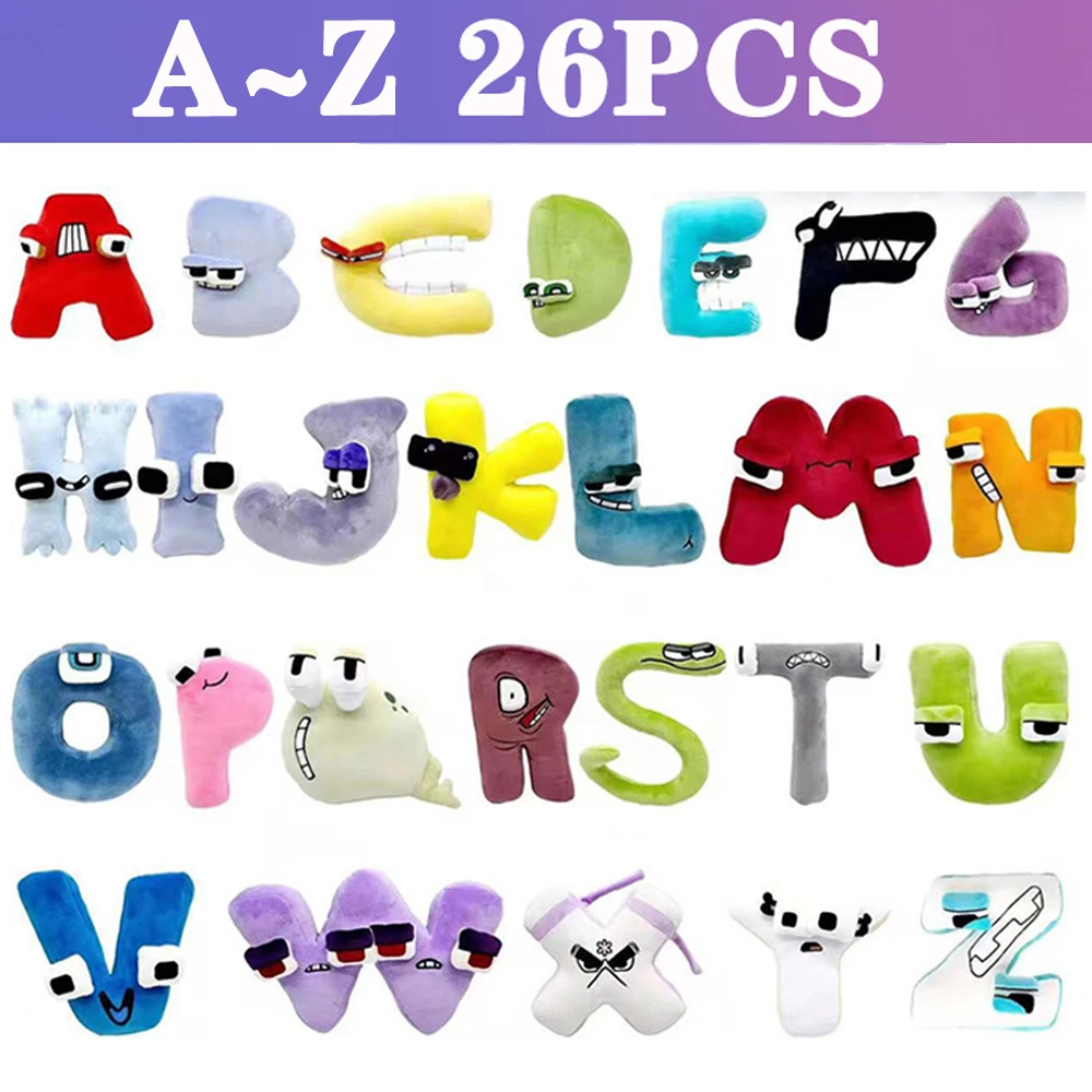 YOHAXAM Alphabet Lore Plush Toy,26pcs A-Z Cute Funny Stuffed Figure Doll  for Kids and Adults,Birthday Choice for Fans Gifts (A-Z) : Buy Online at  Best Price in KSA - Souq is now