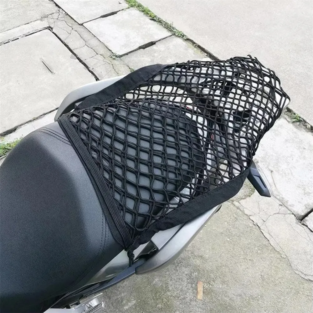 Motorcycle Cargo Net Bike Scooter Mesh Storage Bag Luggage Net Hook Hold Bag Moto Mesh