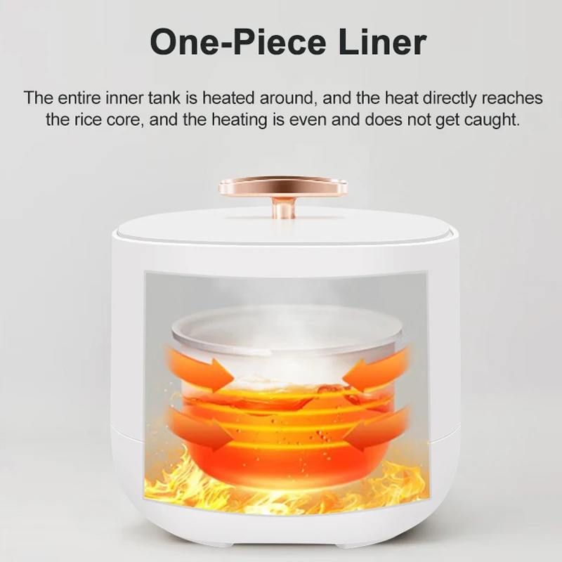 220V Mini Rice Cookers 1-3 People Home Soup Multifunctional Integrated High Capacity Electric Cooker Multicooker Rice Cooker 2