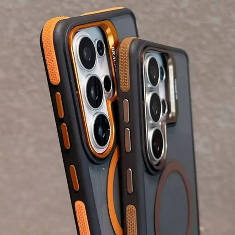 Ultra Metal Lens Stand Magnetic Kickstand Armor Case - Premium Phone Cover