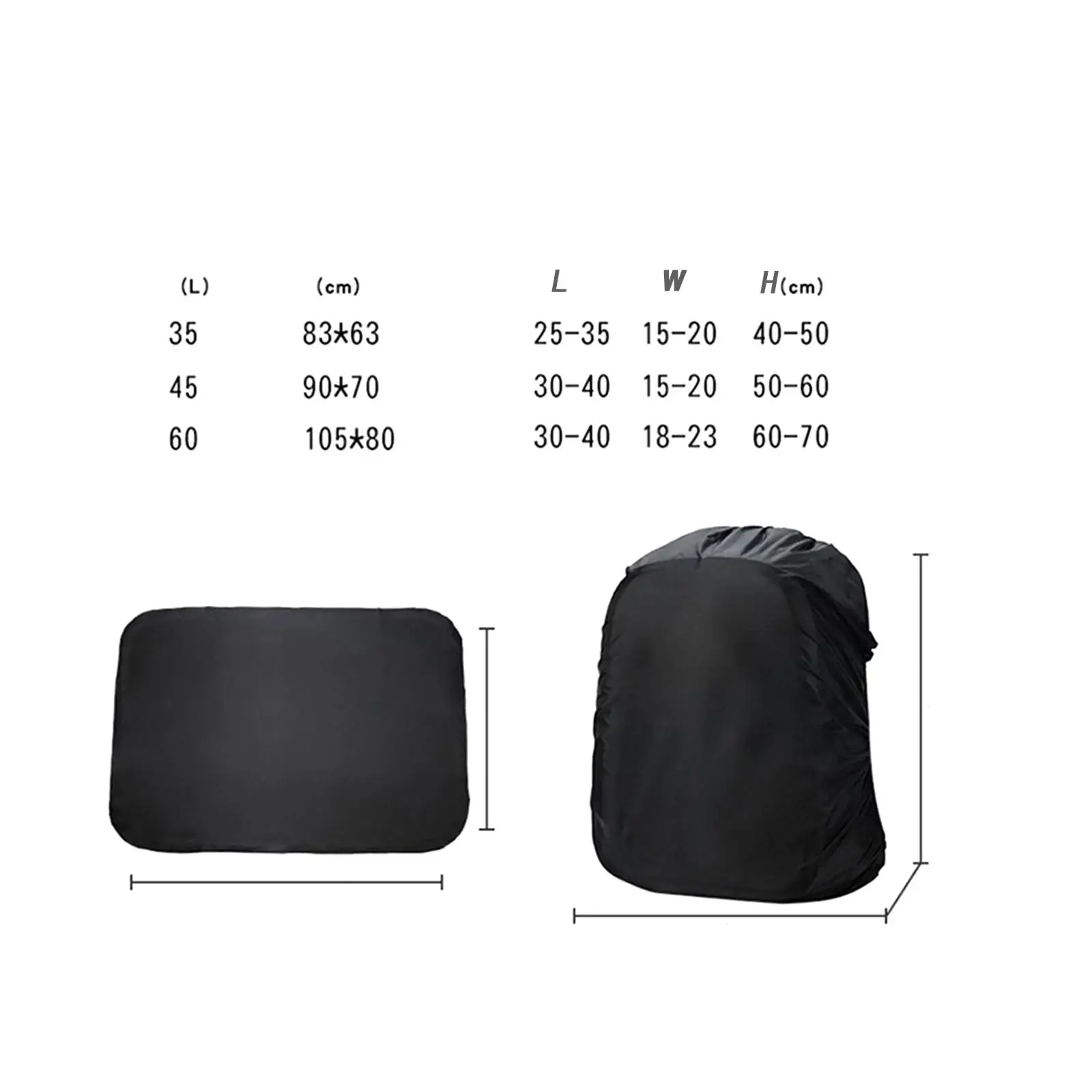 Backpack Rain Cover Rainproof Backpack Cover for Outdoor Traveling Biking