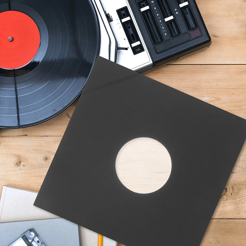 6pcs Vinyl Record Sleeves Album Protective Covers Kraft Paper Anti-Static LP Bags