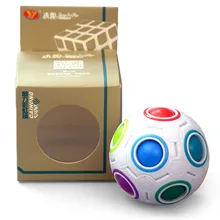 

Creative Spheric Magic Cube Rainbow Ball Plastic Magic Ball Puzzle Children Educational Learning Luminous Cube Toys For Children