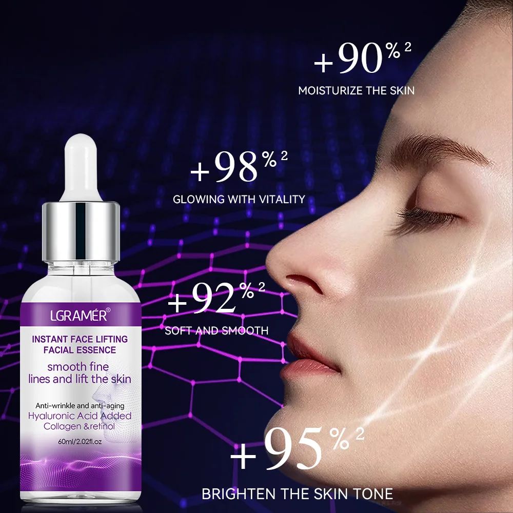 Retinol Aging Removes Wrinkles Serum Pore Shrinking Serum Whitening Moisturizing Serum Pigment Spots Remove Face Firming Oil 6