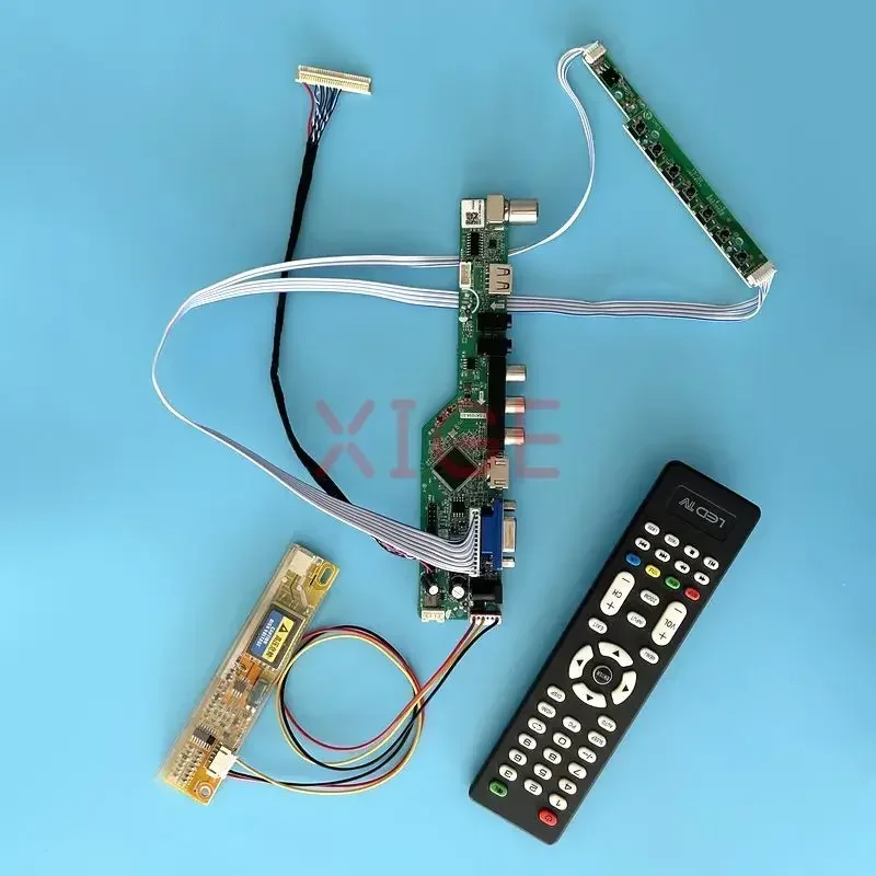Scheda Driver Controller Fit Lp141Wx1-Tl Lp141Wx3-Tl Kit Fai Da Te 1280*800 30 Pin Lvds 1Ccfl Av + Hdmi + Vga + Ir + Usb Tv Monitor Lcd Analogico