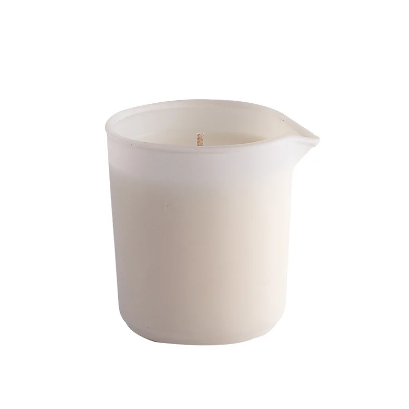 Frosted Candle Massage Candle Frosted Glass Cup Aromatherapy CandleSMLow Temperature Candles Valentine's Day Flirting Wax Drip T