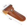 Manual Double Edge Safety Razor Protective Cover PU Leather Razor Case Travel  Portable Razor Holder Case 6