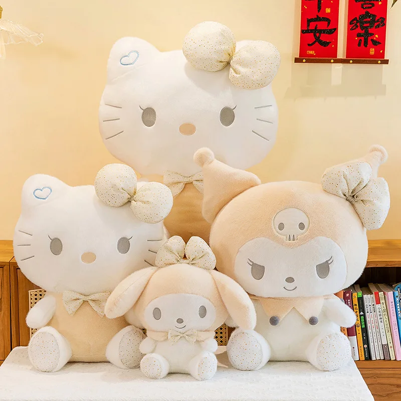 

Anime Peripheral Sanrio New Hello Kitty My Melody Kuromi Plush Toy Creative Cartoon Plush Doll Ornament Gift for Friends