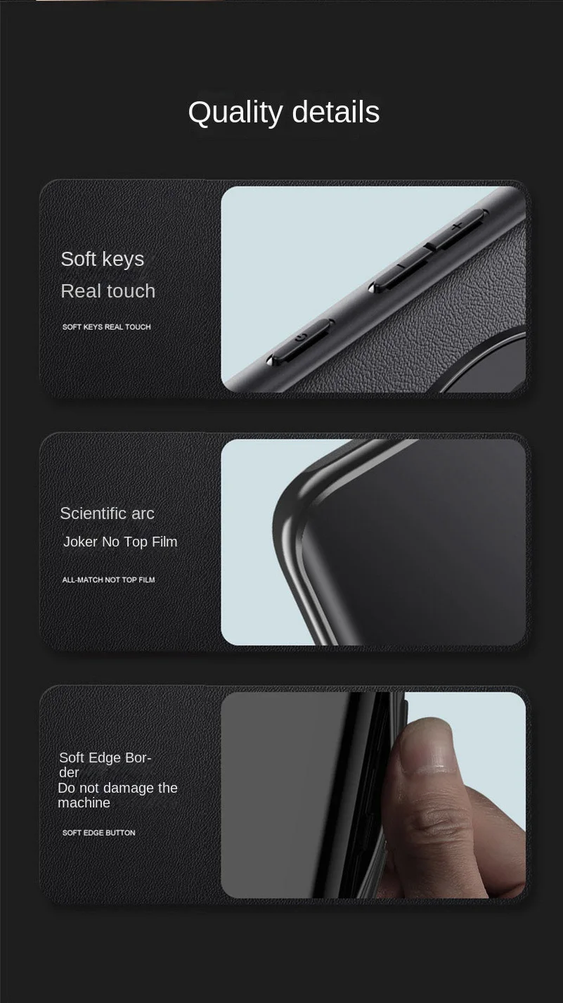 Carbon Fiber PU Leather Matte Anti-Shock Case