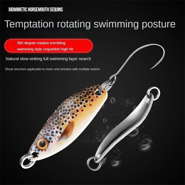 Fishing Spoons Metal Trout Lures 3g 5g Spinner Lure casting mini bait for  trout pike bass lake single hook Hard Bait pesca - AliExpress