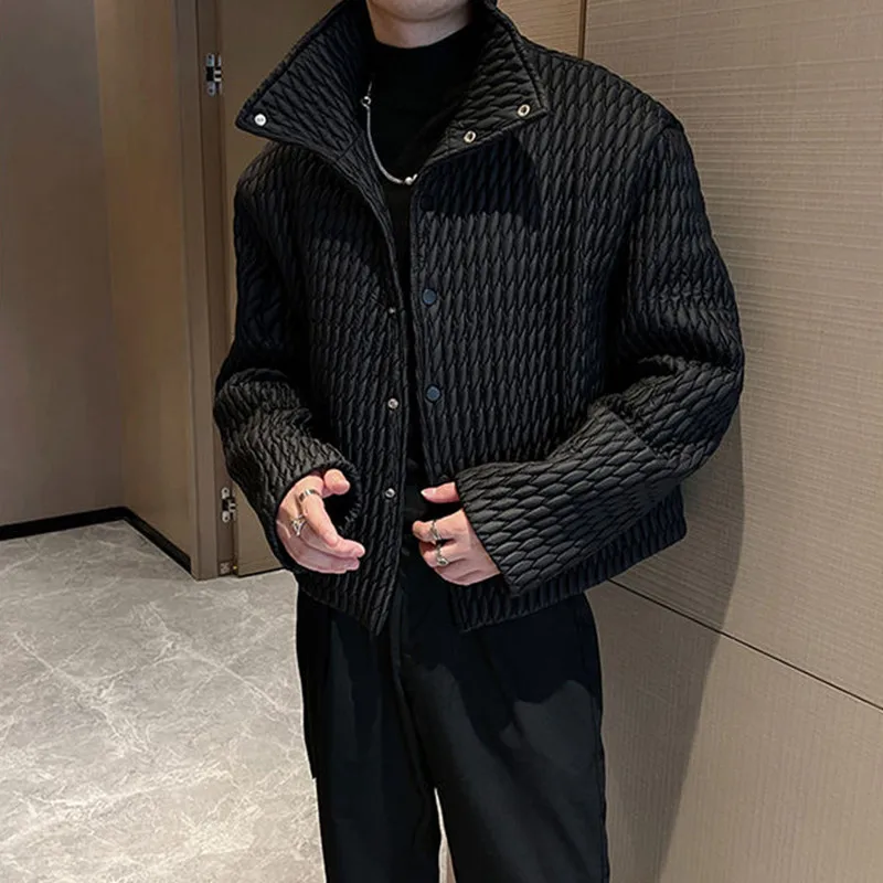 High-level Lightweight Cotton Coat for Men's Casual Ruffian Handsome Short Parkas Men's Korean New Winter Fashion Padded Jackets