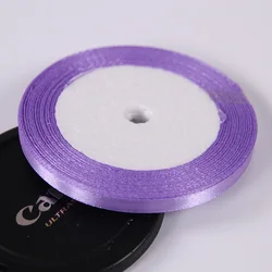 6mm Satin Ribbon for DIY Crafts and Festive Decorations (22 Meters/Roll) (Light Purple)