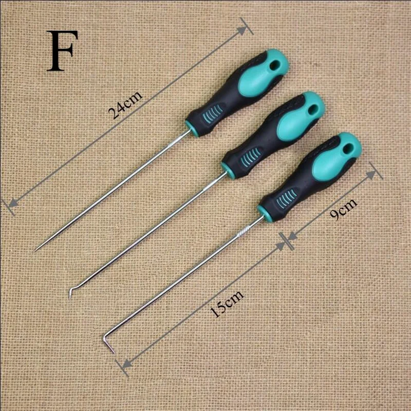 Car Oil Seal Screwdrivers 4Pcs Auto Vehicle O Ring Removal Tool Gasket Puller Long Remover Tool Set Pick and Hook