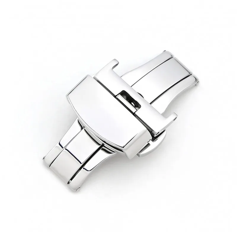 Premium Stainless Steel Butterfly Watch Clasp - Adjustable Sizes Watch Accessory