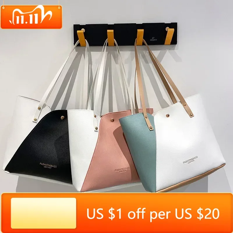 

Женская цветная сумка в стиле пэчворк, вместительные сумки на плечо, Высококачественная сумка из искусственной кожи, женские натуральные сумки, кошельки и сумочки