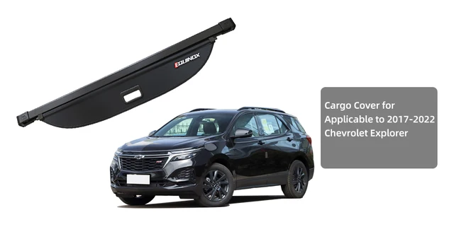 Rear Cargo Cover For 2010–2017 GMC Terrain & Chevy Equinox – Waterproof, Retractable, Black - View #4