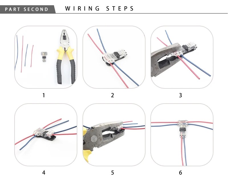 Description Picture 4 of itemMini Wire Cable Snap In Universal Compact Wire T Tap Quick Splice Wiring Connector Connections Joiners Auto Plug Accessories