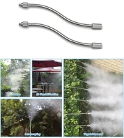 10PCS 3/16" Flexible Mister Nozzle Extensions 20cm Brass Mist Rod Bendable Extended Pole for High Pressure Misting Fittings 2