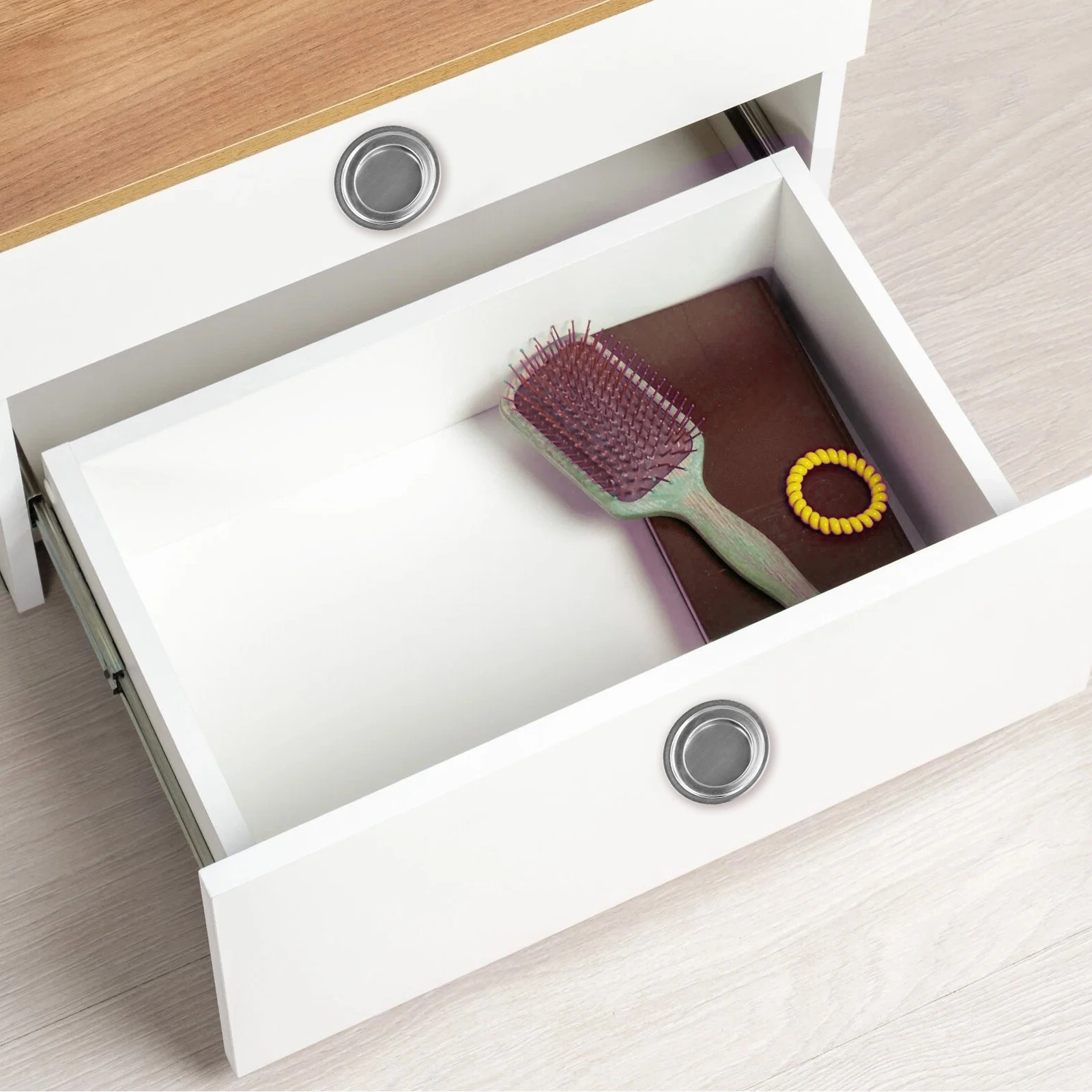 Description Picture 6 of item4PCS Finger Pull Sliding Door Handle Recessed Flush Fitting Pocket Inset Edge For Cabinet Doors Drawers Bookcases Furniture