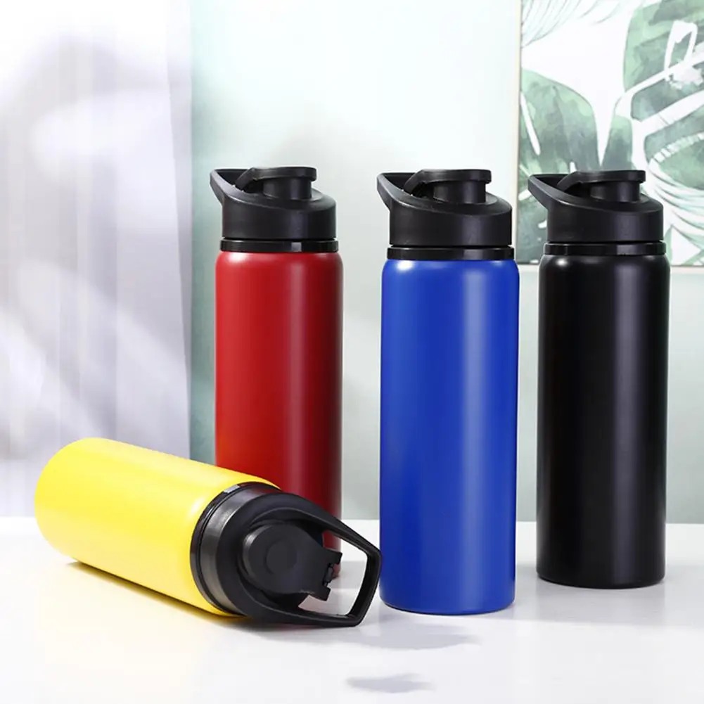 

700ML Thermal Bottle Large Capacity Leak-proof Portable Vacuum Insulated Sports Drinks Flask Bicycle Water Bottle Outdoor Supply