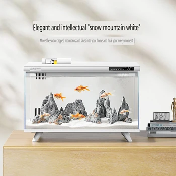 DESGEO acquario intelligente per xiaomi integrato ecologico autocircolo piccolo acquario da tavolo M1 Mi Home APP controllo intelligente