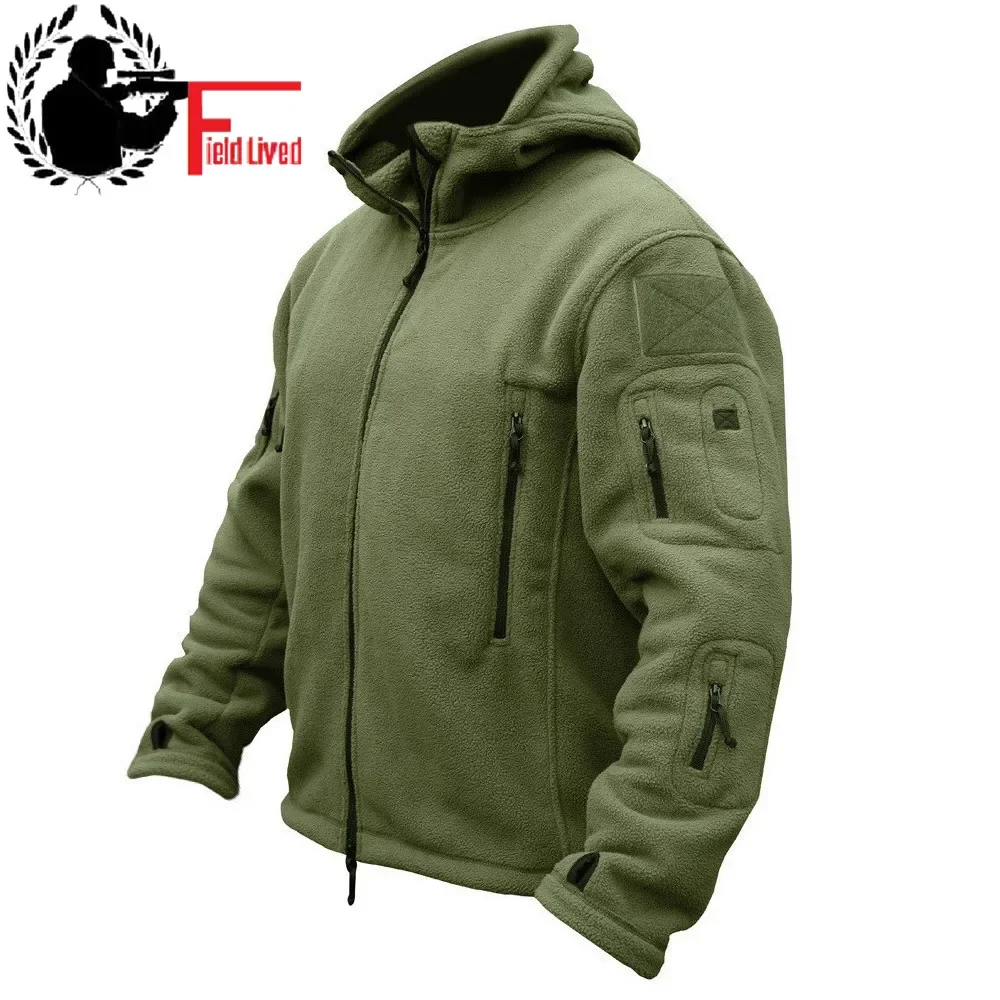 

2023 Combat actives Winter Military Fleece Warm Tactical Jacket Men Thermal Breathable Hooded men Jacket Coat Outerwear Army